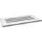 Ekena Millwork Vertical Surface Mount PVC Gable Vent: Functional, w/ 3-1/2"W x 1"P Standard Frame, 30"W x 16"H GVPVE30X1601SF - alternate 3